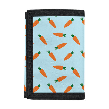 Little Carrot Pattern Print Trifold Wallet