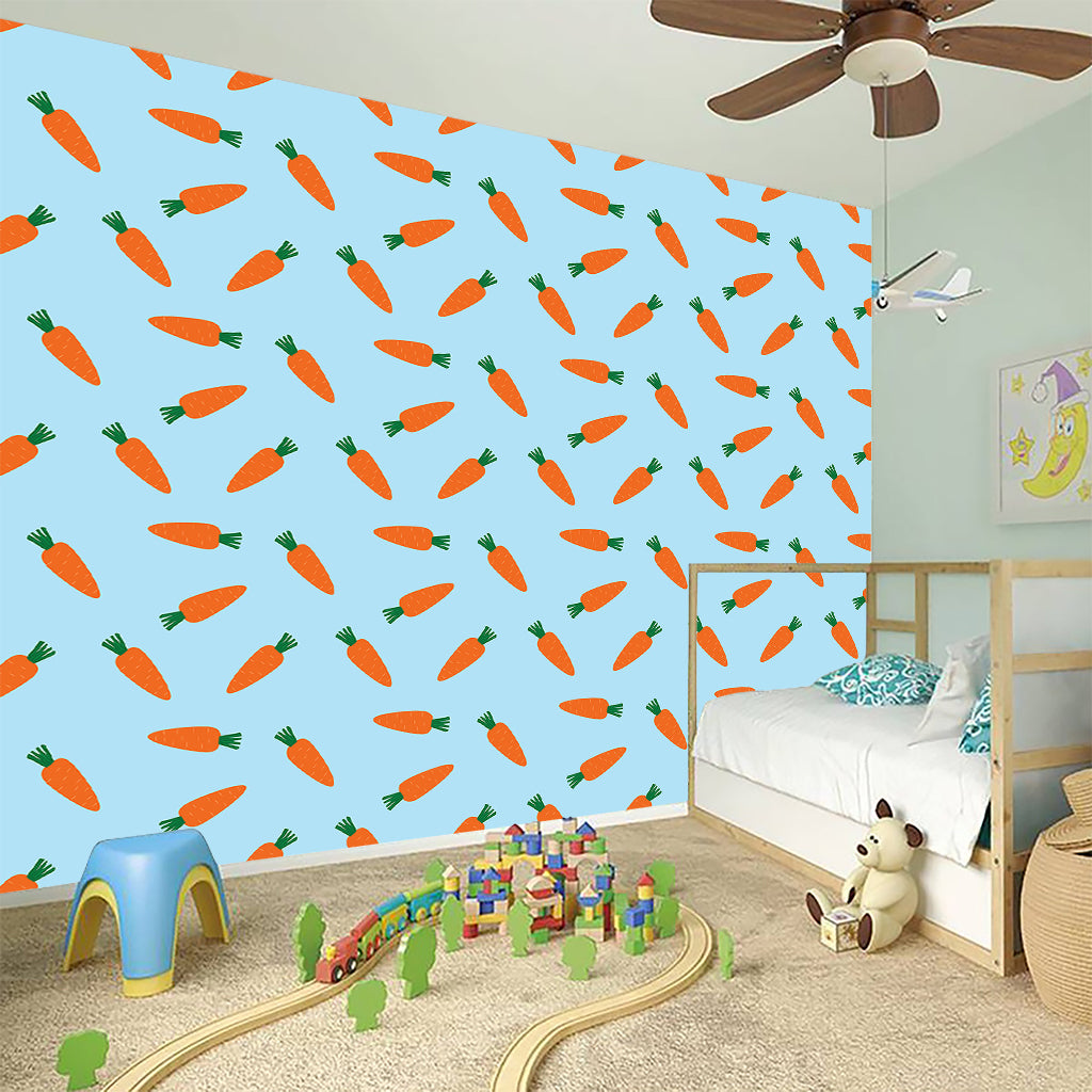 Little Carrot Pattern Print Wall Sticker