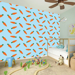 Little Carrot Pattern Print Wall Sticker