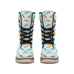 Little Carrot Pattern Print Winter Boots