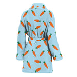 Little Carrot Pattern Print Women's Bathrobe