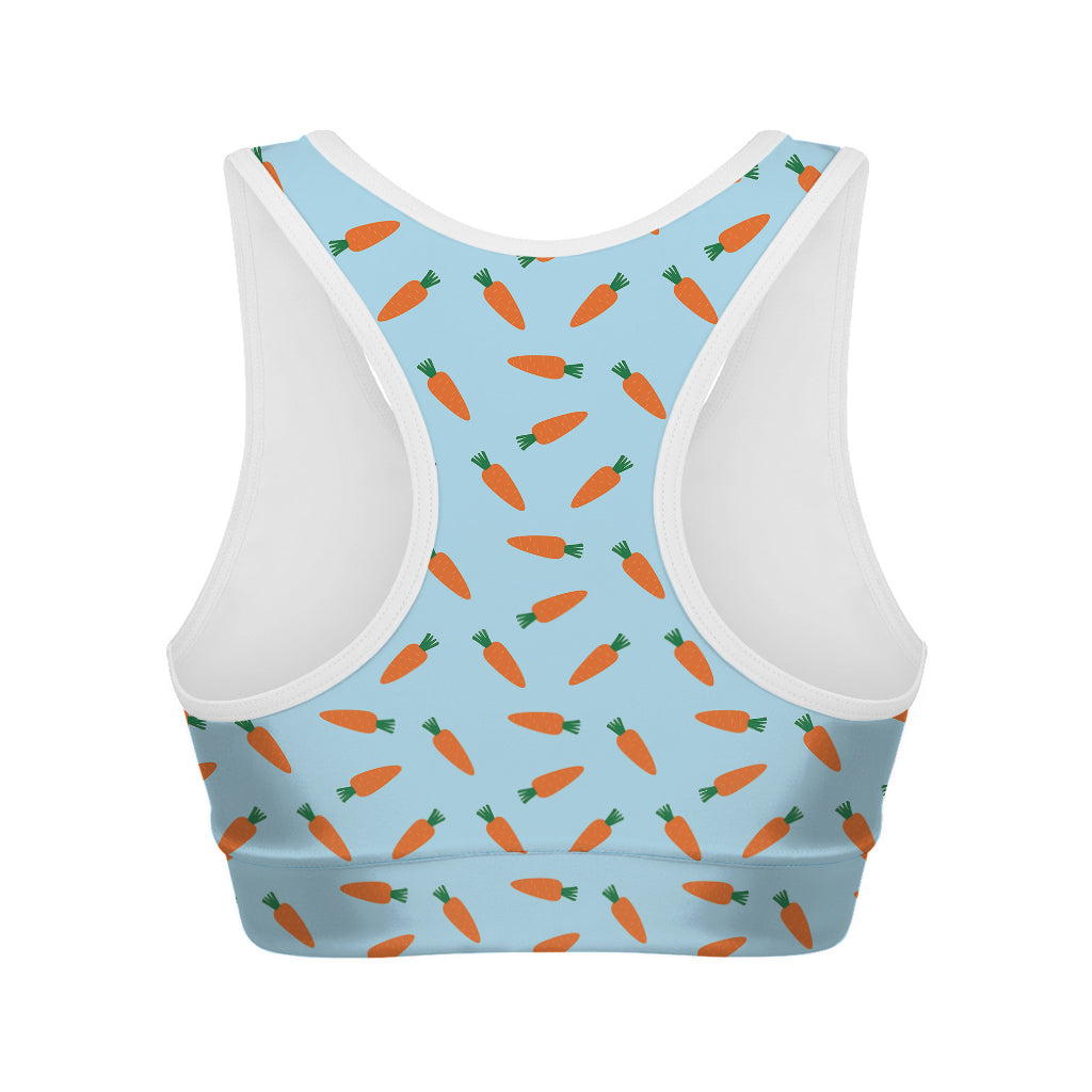Little Carrot Pattern Print Women's Sports Bra