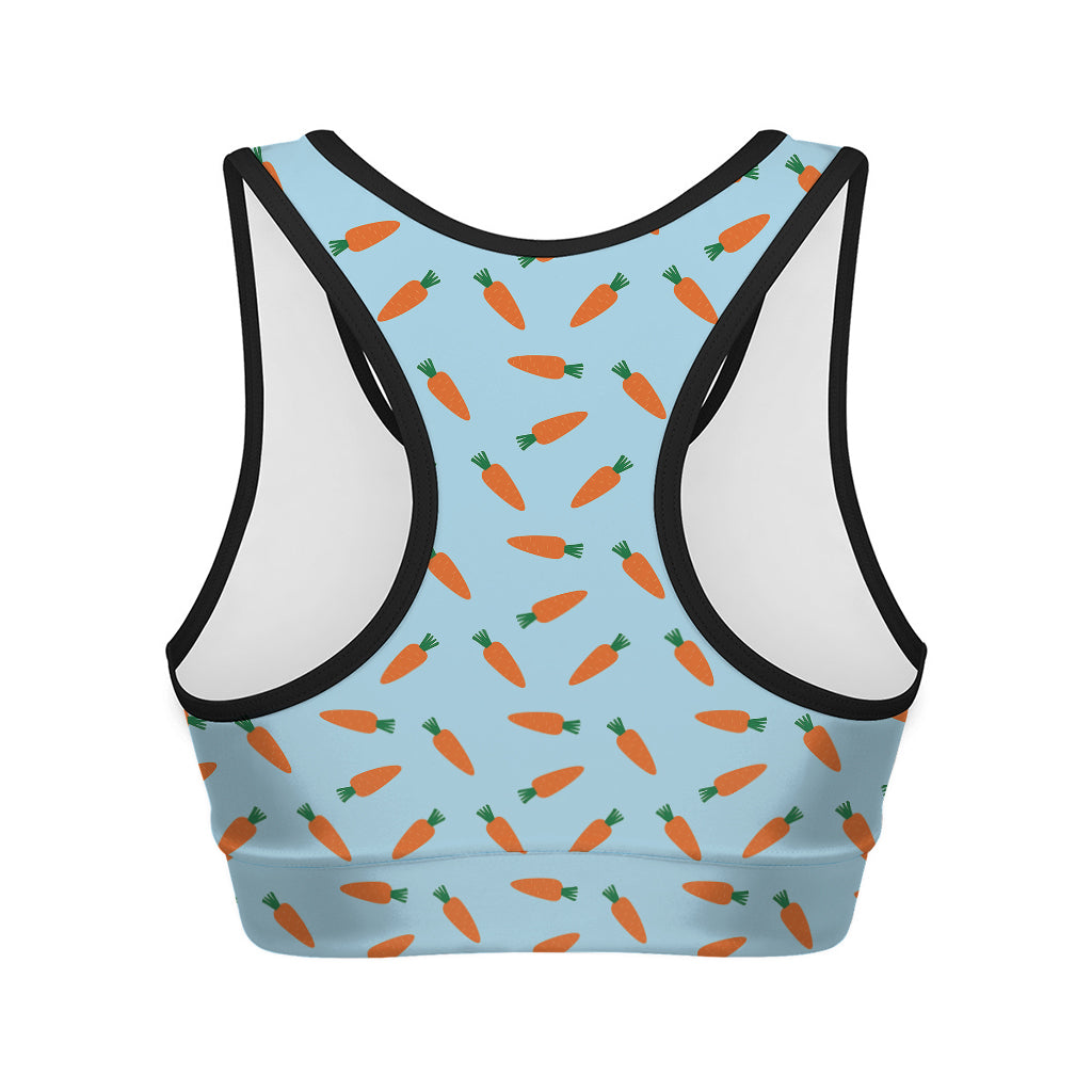Little Carrot Pattern Print Women's Sports Bra