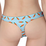 Little Carrot Pattern Print Women's Thong