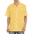 Little Corgi Pattern Print Aloha Shirt