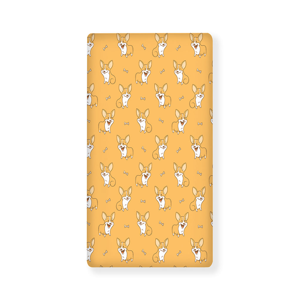Little Corgi Pattern Print Baby Crib Sheet