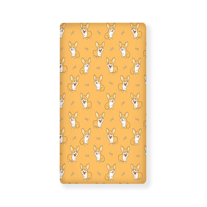 Little Corgi Pattern Print Baby Crib Sheet