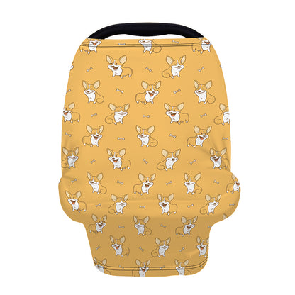 Little Corgi Pattern Print Baby Seat Cover