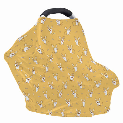 Little Corgi Pattern Print Baby Seat Cover