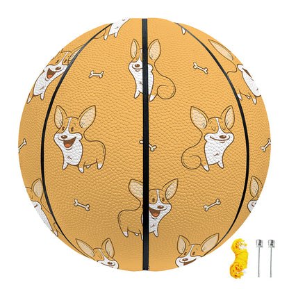 Little Corgi Pattern Print Basketball