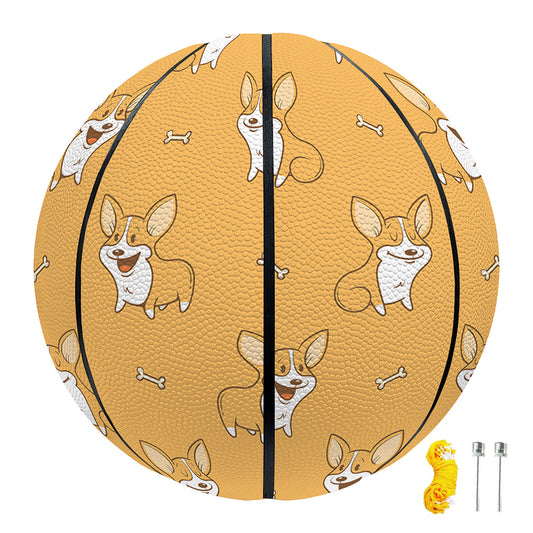 Little Corgi Pattern Print Basketball