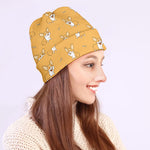 Little Corgi Pattern Print Beanie