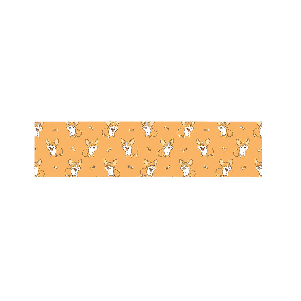 Little Corgi Pattern Print Bed Runner