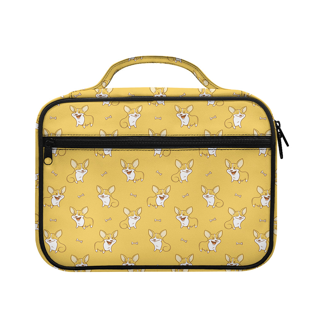 Little Corgi Pattern Print Briefcase Bible Bag