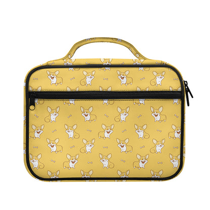 Little Corgi Pattern Print Briefcase Bible Bag