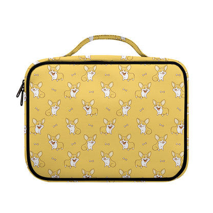 Little Corgi Pattern Print Briefcase Bible Bag