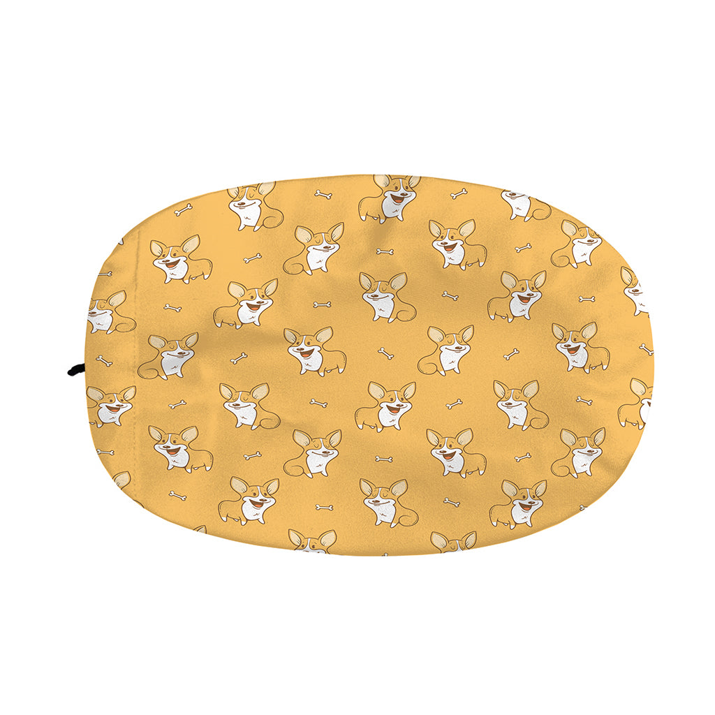Little Corgi Pattern Print Car Side Mirror Covers