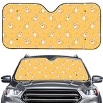 Little Corgi Pattern Print Car Windshield Sun Shade