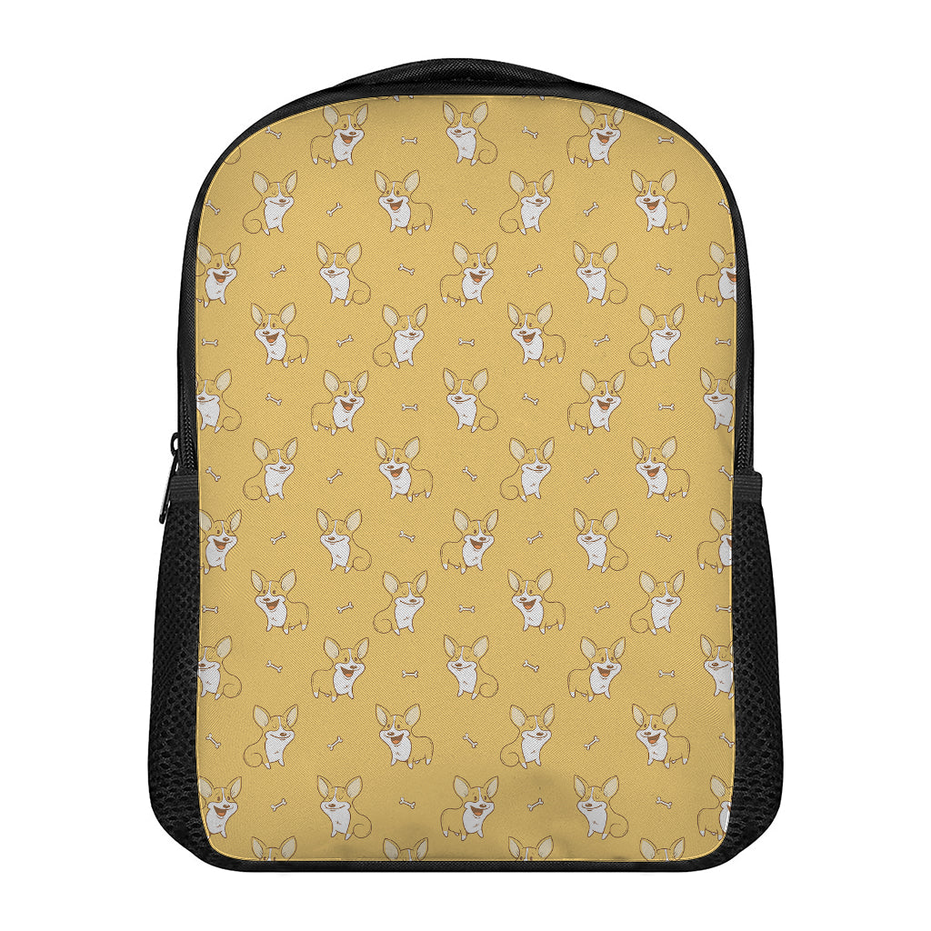 Little Corgi Pattern Print Casual Backpack