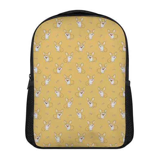 Little Corgi Pattern Print Casual Backpack