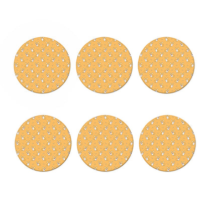 Little Corgi Pattern Print Coaster Set