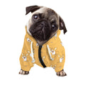 Little Corgi Pattern Print Dog Zip Up Hoodie