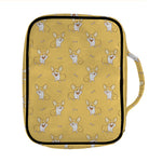 Little Corgi Pattern Print Front Pocket Bible Bag