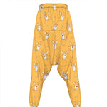 Little Corgi Pattern Print Hammer Pants