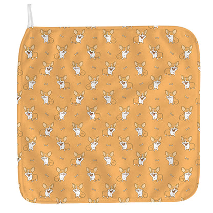 Little Corgi Pattern Print Hand Towel