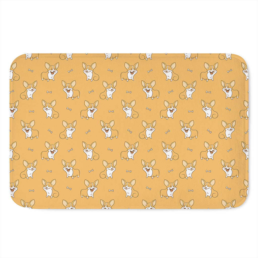 Little Corgi Pattern Print Indoor Door Mat