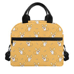 Little Corgi Pattern Print Insulated Lunch Bag
