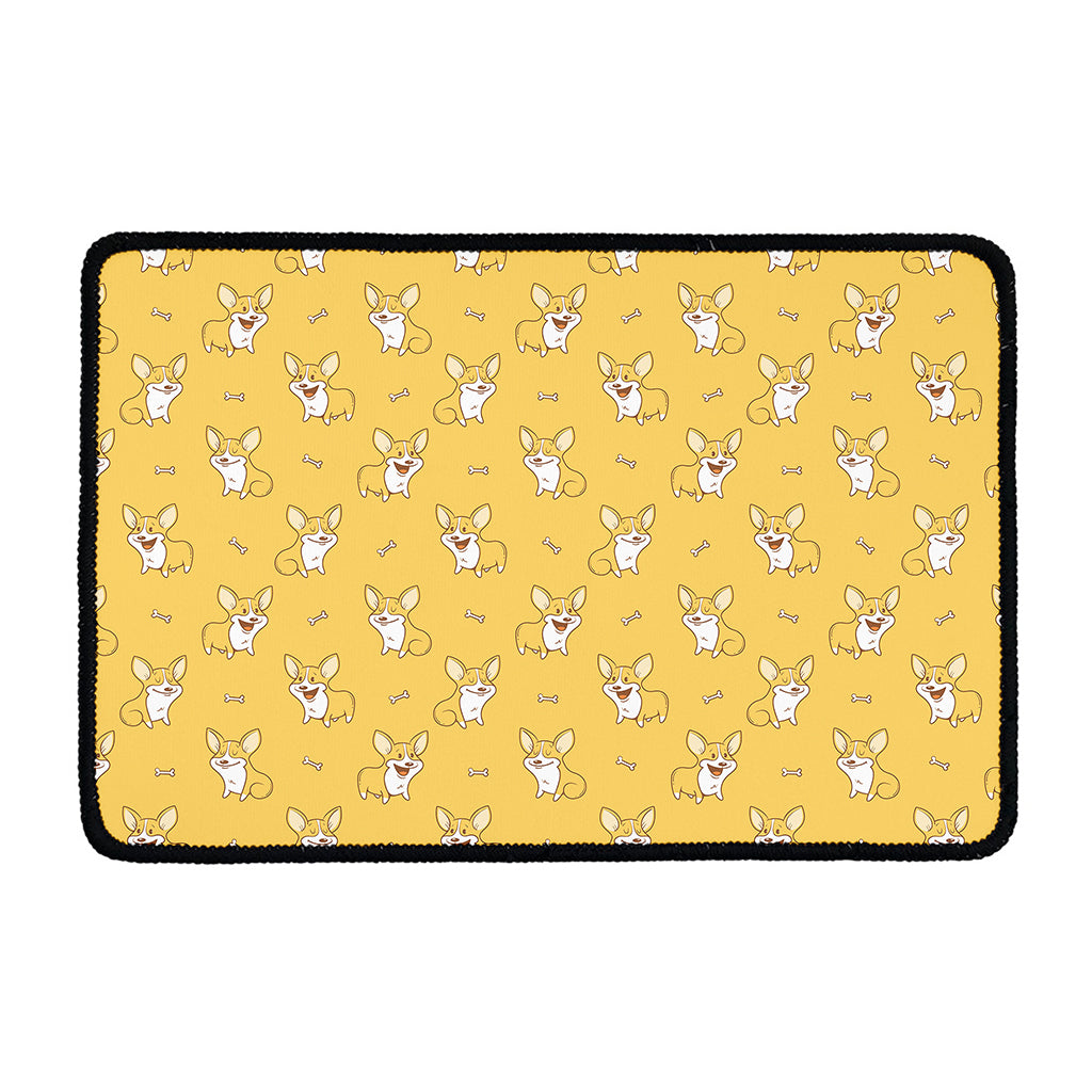 Little Corgi Pattern Print Kitchen Mat