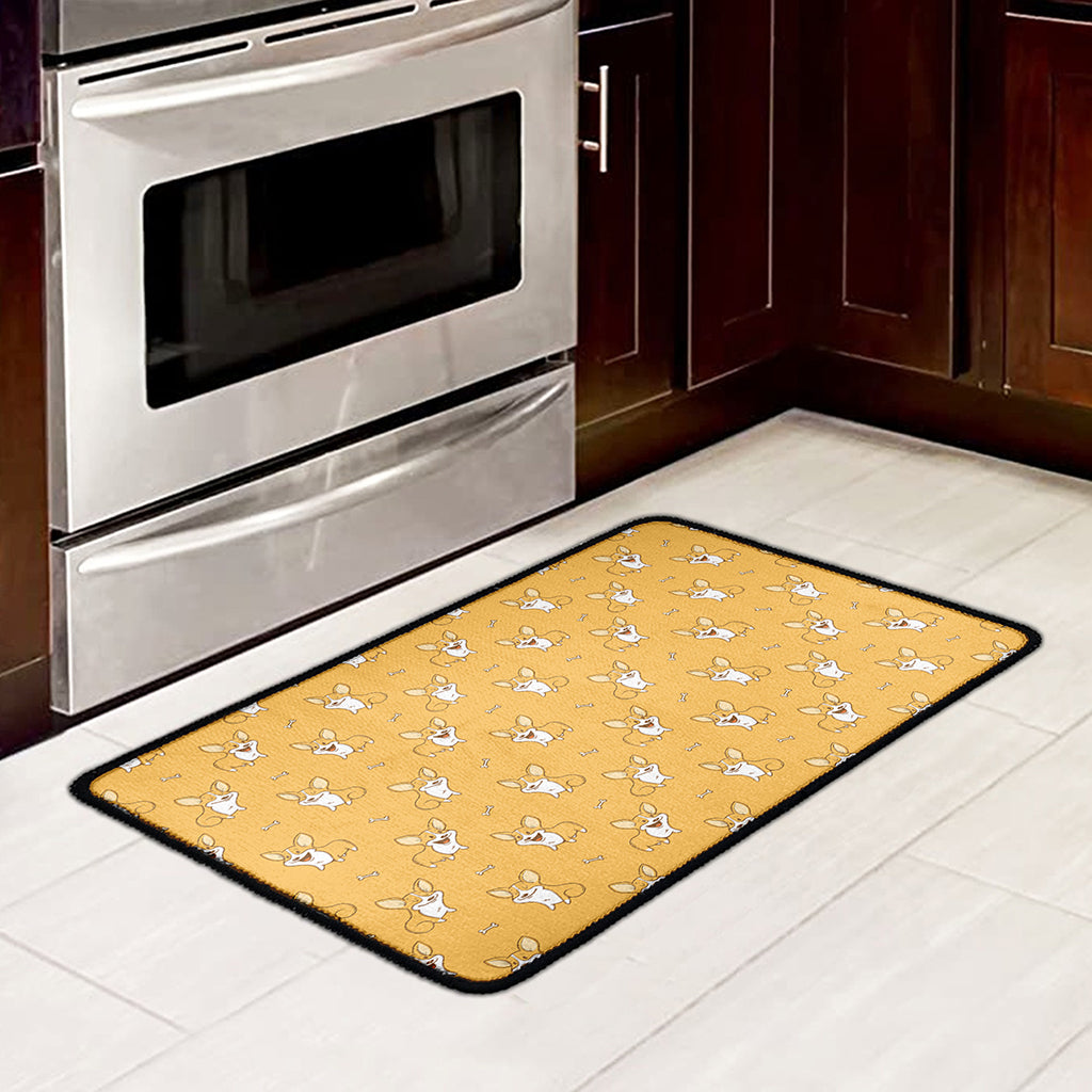 Little Corgi Pattern Print Kitchen Mat