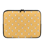 Little Corgi Pattern Print Laptop Sleeve