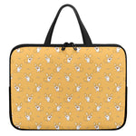 Little Corgi Pattern Print Laptop Sleeve With Handle