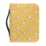 Little Corgi Pattern Print Leather Bible Cover