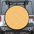 Little Corgi Pattern Print Leather Spare Tire Cover