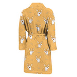 Little Corgi Pattern Print Men's Bathrobe