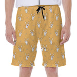 Little Corgi Pattern Print Men's Beach Shorts