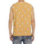 Little Corgi Pattern Print Men's Fitness Tank Top