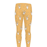 Little Corgi Pattern Print Men's leggings
