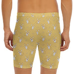 Little Corgi Pattern Print Men's Long Boxer Briefs