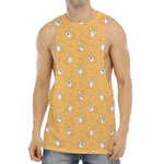 Little Corgi Pattern Print Men's Muscle Tank Top
