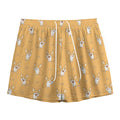 Little Corgi Pattern Print Mesh Shorts