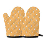 Little Corgi Pattern Print Oven Mitts