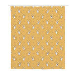 Little Corgi Pattern Print Polyester Shower Curtain