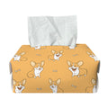 Little Corgi Pattern Print Rectangle Tissue Box Cover