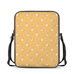 Little Corgi Pattern Print Rectangular Crossbody Bag