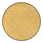 Little Corgi Pattern Print Round Floor Mat