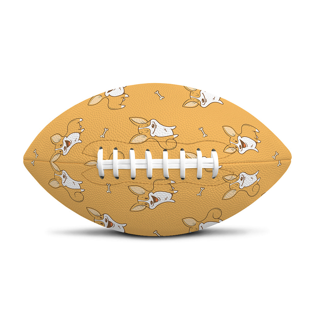 Little Corgi Pattern Print Rugby Ball
